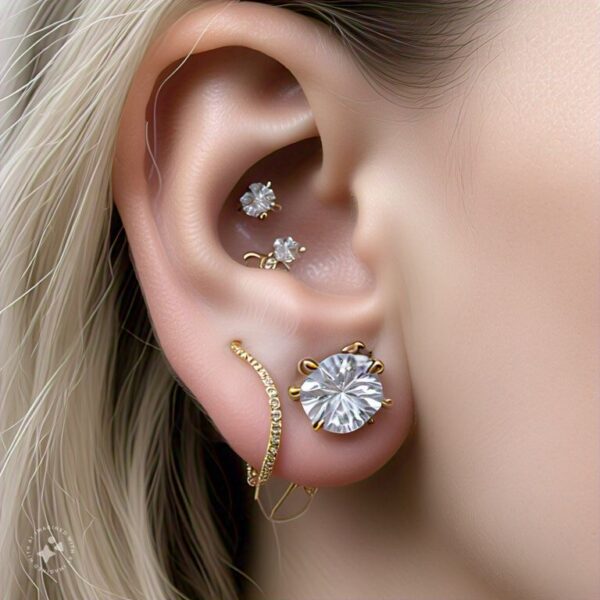 Designer diamond earrings