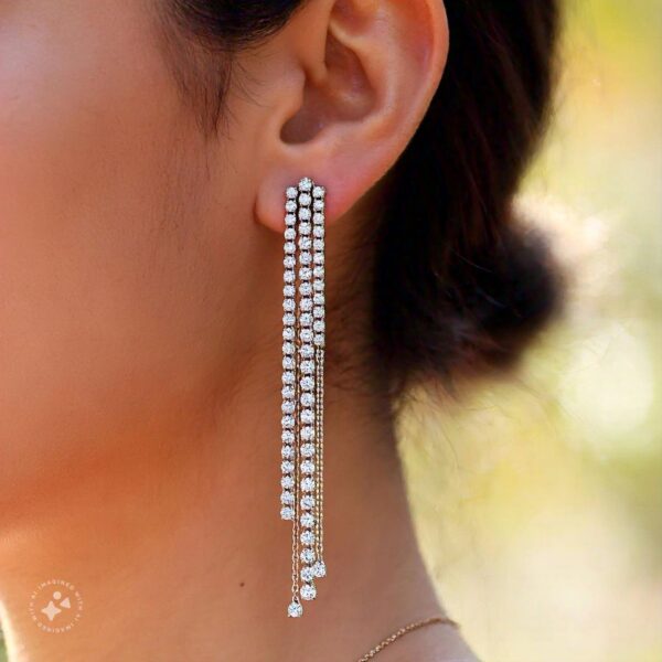 Modern elegant designer Diamond earings