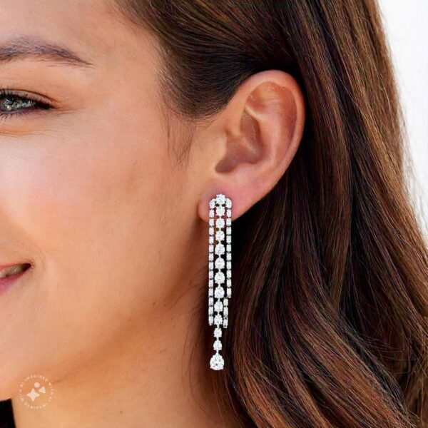 Simple party wear Diamond earrings